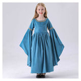 The Lord Of The Rings Arwen Kids Children Blue Dress Cosplay Costume Outfits Halloween Carnival Suit