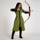 The Lord of the Rings Arwen Women Green Outfit Cosplay Costume Outfit Halloween Carnival Suit