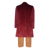 The Lord of the Rings Bilbo Baggins Red Outfit Cosplay Costume Outfit Halloween Carnival Suit