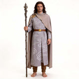 The Lord of the Rings Elrond Gray Outfit Cosplay Costume Outfit Halloween Carnival Suit