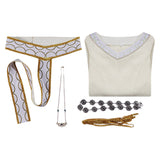 The Lord of the Rings Eowyn Off-White Outfit Women Dress Cosplay Costume Outfits Halloween Carnival Suit