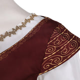 The Lord of the Rings Eowyn Women Brown Dress Cosplay Costume Outfit Halloween Carnival Suit