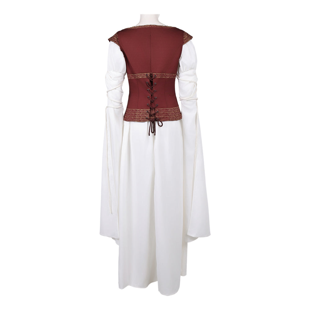 The Lord of the Rings Eowyn Women Brown Dress Cosplay Costume Outfit H – TrendsinCosplay