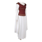 The Lord of the Rings Eowyn Women Brown Dress Cosplay Costume Outfit Halloween Carnival Suit