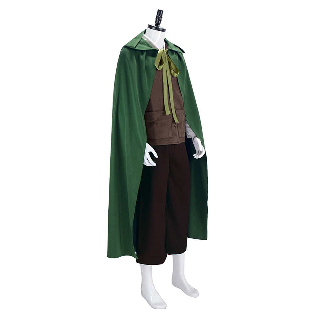 The Lord Of The Rings Frodo Baggins Brown Outfit Cosplay Costume Outfi ...