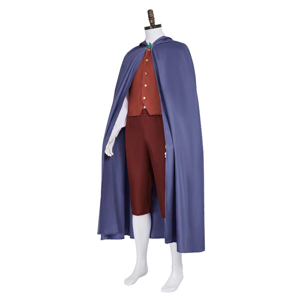 The Lord Of The Rings Frodo Baggins Red Outfit Cosplay Costume Outfits ...