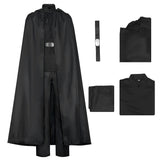 The Mandalorian Luke Black Outfit Cosplay Costume Outfit Halloween Carnival Suit