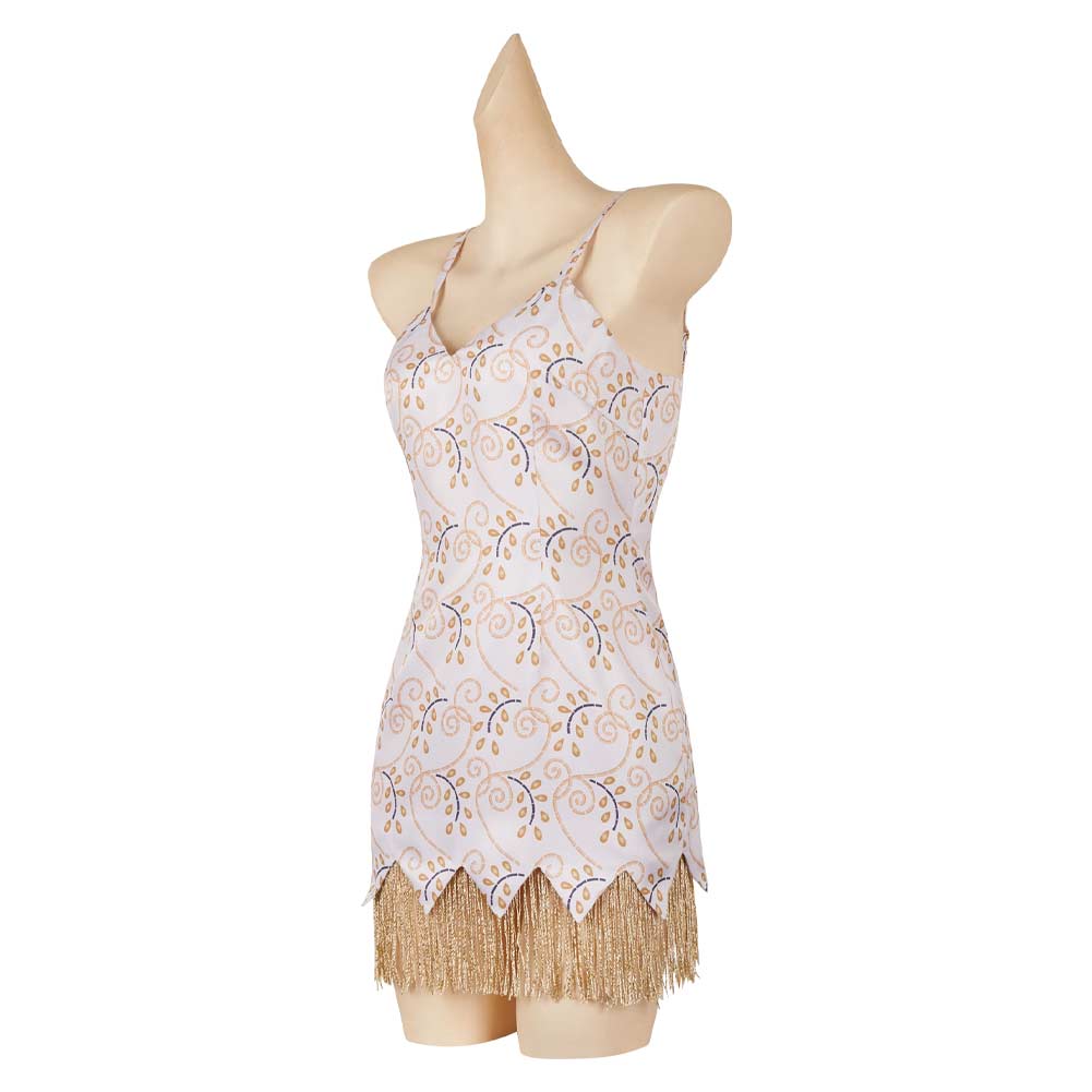 The Mask Tina Carlyle Women White Dress Cosplay Costume Outfits Hallow – TrendsinCosplay