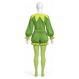 The Muppet Show Kermit Women Green Outfit Cosplay Costume Outfit Halloween Carnival Suit