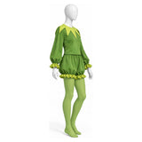 The Muppet Show Kermit Women Green Outfit Cosplay Costume Outfit Halloween Carnival Suit