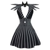 The Nightmare Before Christmas Jack Black Dress Cosplay Costume Outfits Halloween Carnival Suit