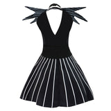 The Nightmare Before Christmas Jack Black Dress Cosplay Costume Outfits Halloween Carnival Suit