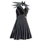 The Nightmare Before Christmas Jack Black Dress Cosplay Costume Outfits Halloween Carnival Suit