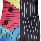 The Nightmare Before Christmas Sally Women Colorful Patchwork Jumpsuit Cosplay Costume Outfit Halloween Carnival Suit