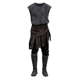 The Odyssey Odysseus Gray Vest Outfit Cosplay Costume Outfit Halloween Carnival Suit