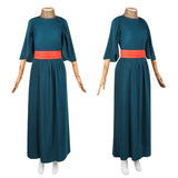 The Odyssey Penelope Women Green Dress Cosplay Costume Outfit Halloween Carnival Suit