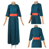 The Odyssey Penelope Women Green Dress Cosplay Costume Outfit Halloween Carnival Suit