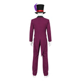 The Princess and The Frog Dr. Facilier Purple Outfit Cosplay Costume Outfit Halloween Carnival Suit