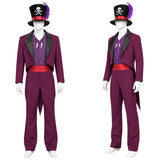 The Princess and The Frog Dr. Facilier Purple Outfit Cosplay Costume Outfit Halloween Carnival Suit