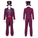 The Princess and The Frog Dr. Facilier Purple Outfit Cosplay Costume Outfit Halloween Carnival Suit