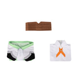 The Ribbon Hero Pain Women Green Outfit Cosplay Costume Outfit Halloween Carnival Suit
