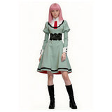 The Ribbon Hero Princess Knight Women Green Dress Cosplay Costume Outfit Halloween Carnival Suit