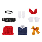 The Ribbon Hero Sapphire Women Blue Outfit Cosplay Costume Outfit Halloween Carnival Suit