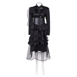 The Sandman Season 2 Death Black Dress Cosplay Costume Outfits Halloween Carnival Suit
