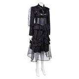 The Sandman Season 2 Death Black Dress Cosplay Costume Outfits Halloween Carnival Suit
