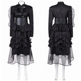 The Sandman Season 2 Death Black Dress Cosplay Costume Outfits Halloween Carnival Suit