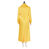 The Substance 2024 Elizabeth Women Yellow Coat Cosplay Costume Outfits Halloween Carnival Suit