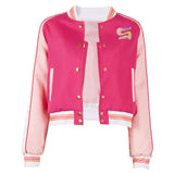 The Substance 2024 Sue Women Pink Coat Cosplay Costume Outfits Halloween Carnival Suit