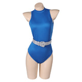 The Substance Elizabeth Women Blue Sport Jumpsuit Cosplay Costume Outfits Halloween Carnival Suit