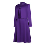 The Testaments Agnes Women Purple Outfit Cosplay Costume Outfit Halloween Carnival Suit