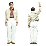 The Truman Show Truman Burbank White Outfit Cosplay Costume Outfit Halloween Carnival Suit