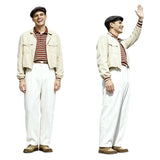 The Truman Show Truman Burbank White Outfit Cosplay Costume Outfit Halloween Carnival Suit
