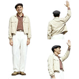 The Truman Show Truman Burbank White Outfit Cosplay Costume Outfit Halloween Carnival Suit