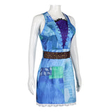 The Twits Mrs.Twit Blue Dress Outfit Cosplay Costume Outfits Halloween Carnival Suit