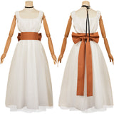 The Ugly Stepsister 2025 Elvira Women White Dress Cosplay Costume Outfits Halloween Carnival Suit