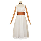 The Ugly Stepsister 2025 Elvira Women White Dress Cosplay Costume Outfits Halloween Carnival Suit