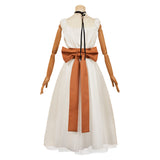 The Ugly Stepsister 2025 Elvira Women White Dress Cosplay Costume Outfits Halloween Carnival Suit