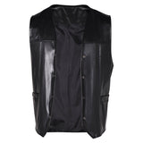 The Walking Dead Daryl Dixon Black Leather Vest Cosplay Costume Outfits Halloween Carnival Suit