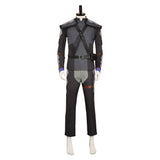 The Witcher Geralt of Rivia Black Outfit Cosplay Costume Outfits Halloween Carnival Suit