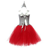 The Wizard of Oz Tin Man Kids Children Silver Tutu Dress Cosplay Costume Outfits Halloween Carnival Suit