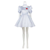 The Wonderful Wizard of Oz Tin Man Genderbend Version Silver Dress Cosplay Costume Outfit Halloween Carnival Suit