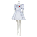 The Wonderful Wizard of Oz Tin Man Genderbend Version Silver Dress Cosplay Costume Outfit Halloween Carnival Suit