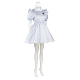 The Wonderful Wizard of Oz Tin Man Genderbend Version Silver Dress Cosplay Costume Outfit Halloween Carnival Suit
