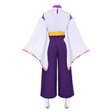 The World Is Dancing Oniyasha Women White Kimono Cosplay Costume Outfit Halloween Carnival Suit