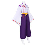 The World Is Dancing Oniyasha Women White Kimono Cosplay Costume Outfit Halloween Carnival Suit