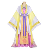 Though I Am an Inept Villainess Huang Linglin Women Yellow Dress Cosplay Costume Outfit Halloween Carnival Suit